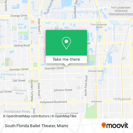 Mapa de South Florida Ballet Theater