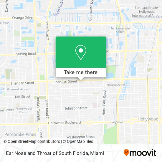 Mapa de Ear Nose and Throat of South Florida