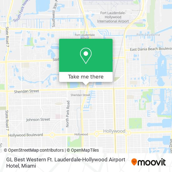 Mapa de GL Best Western Ft. Lauderdale-Hollywood Airport Hotel
