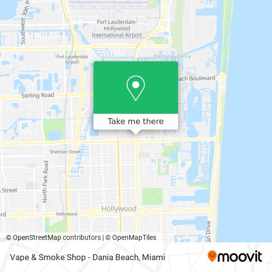 Mapa de Vape & Smoke Shop - Dania Beach