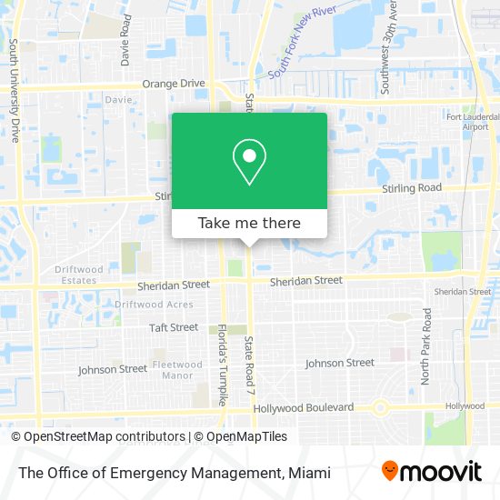 The Office of Emergency Management map