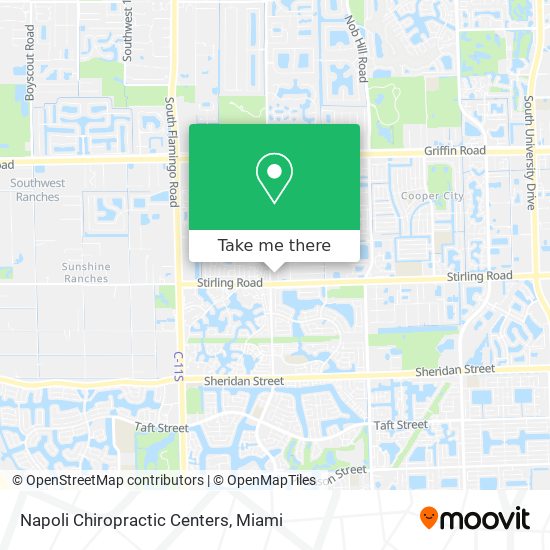 Napoli Chiropractic Centers map