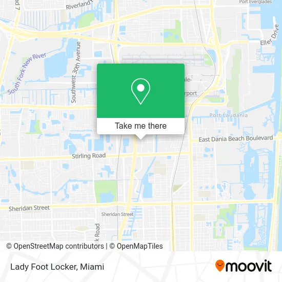 Lady Foot Locker map