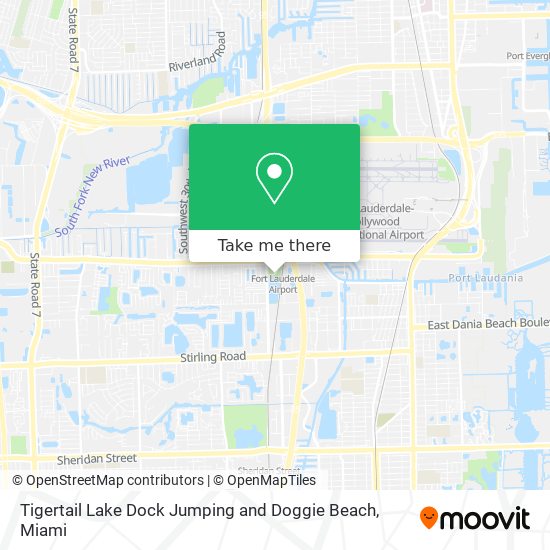 Mapa de Tigertail Lake Dock Jumping and Doggie Beach