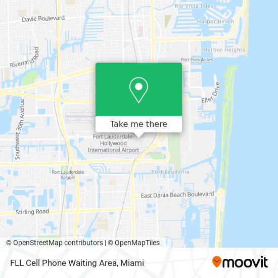 FLL Cell Phone Waiting Area map