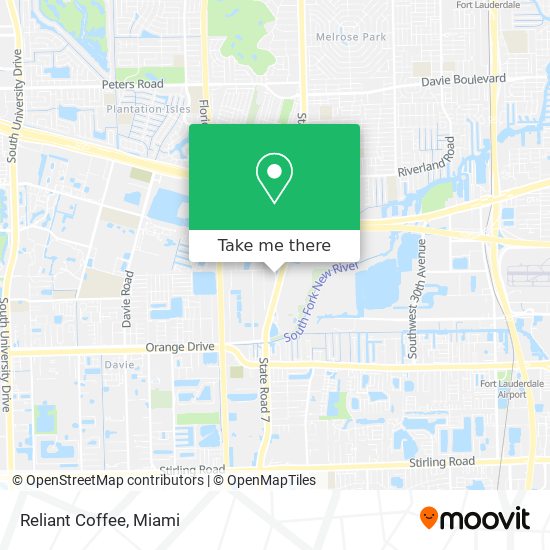 Reliant Coffee map