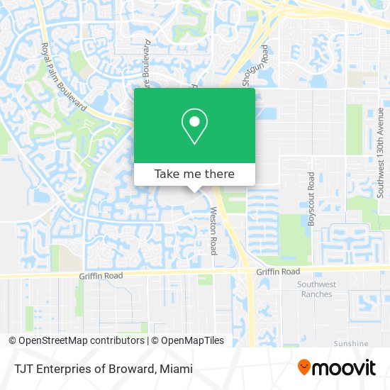 Mapa de TJT Enterpries of Broward