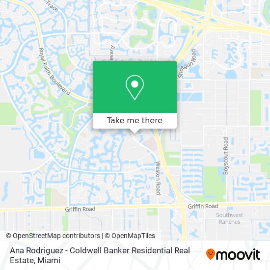 Ana Rodriguez - Coldwell Banker Residential Real Estate map