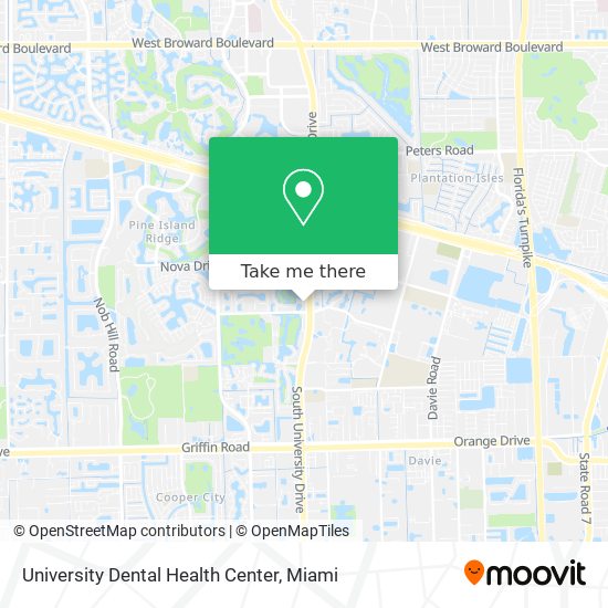 University Dental Health Center map