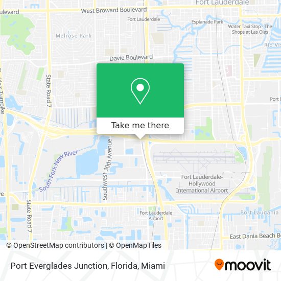 Port Everglades Junction, Florida map