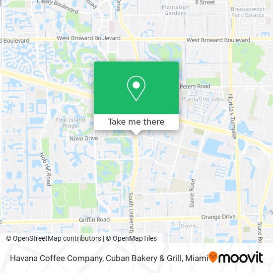 Havana Coffee Company, Cuban Bakery & Grill map