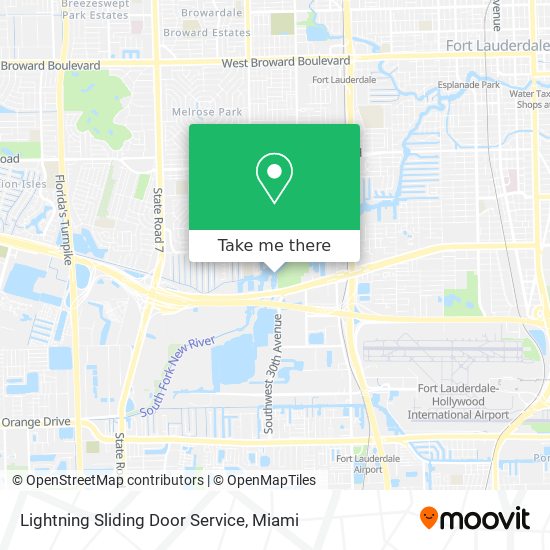 Mapa de Lightning Sliding Door Service