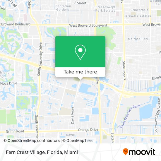 Fern Crest Village, Florida map