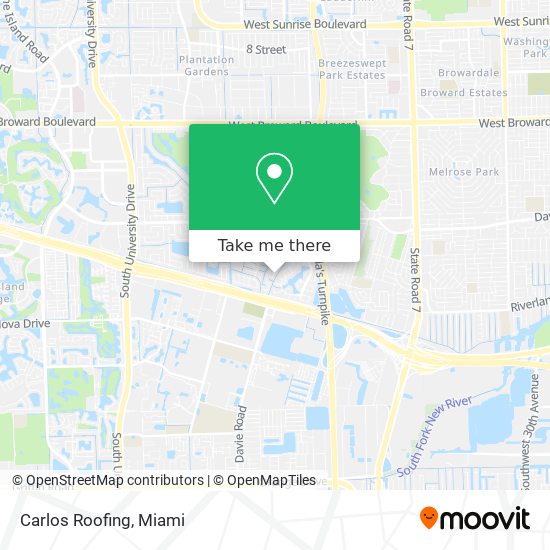 Carlos Roofing map