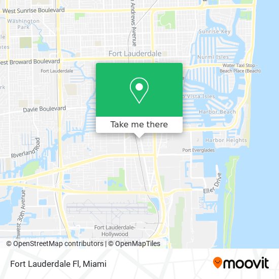 Fort Lauderdale Fl map