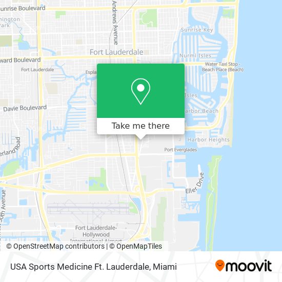 USA Sports Medicine Ft. Lauderdale map