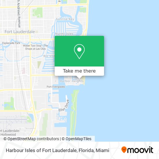 Mapa de Harbour Isles of Fort Lauderdale, Florida