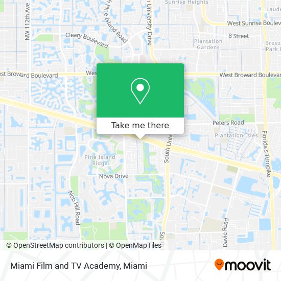 Mapa de Miami Film and TV Academy