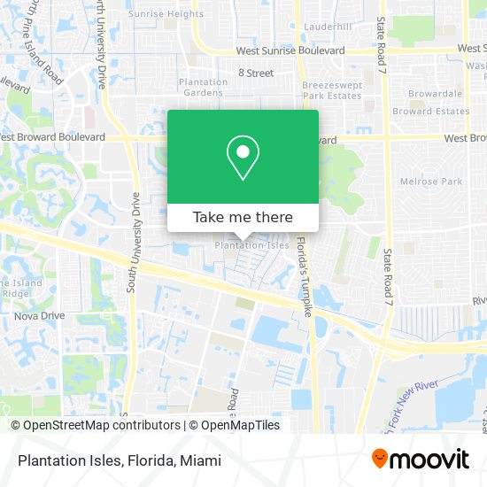 Mapa de Plantation Isles, Florida