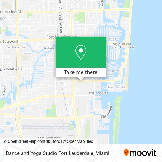 Mapa de Dance and Yoga Studio Fort Lauderdale