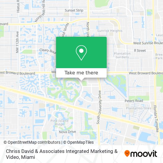 Chriss David & Associates Integrated Marketing & Video map