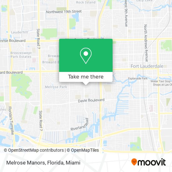 Mapa de Melrose Manors, Florida