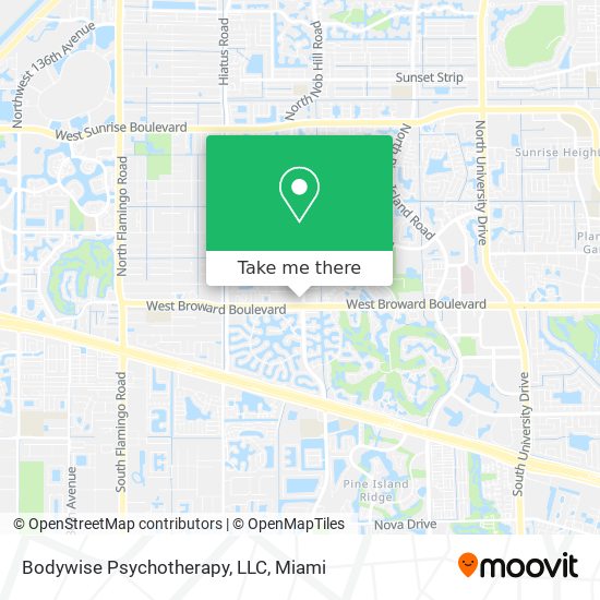 Bodywise Psychotherapy, LLC map