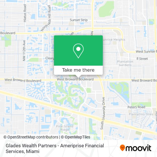 Mapa de Glades Wealth Partners - Ameriprise Financial Services