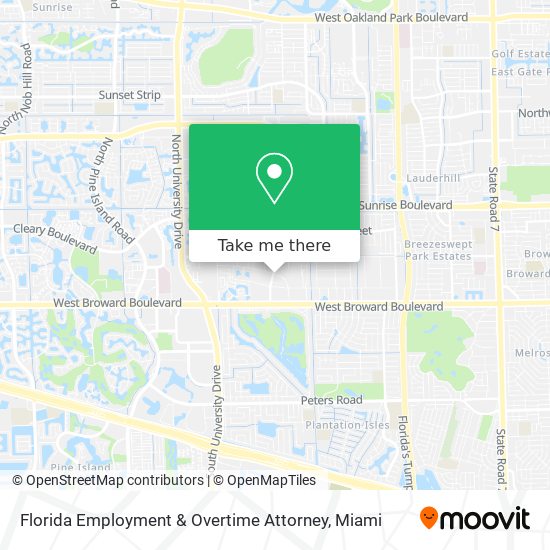 Florida Employment & Overtime Attorney map