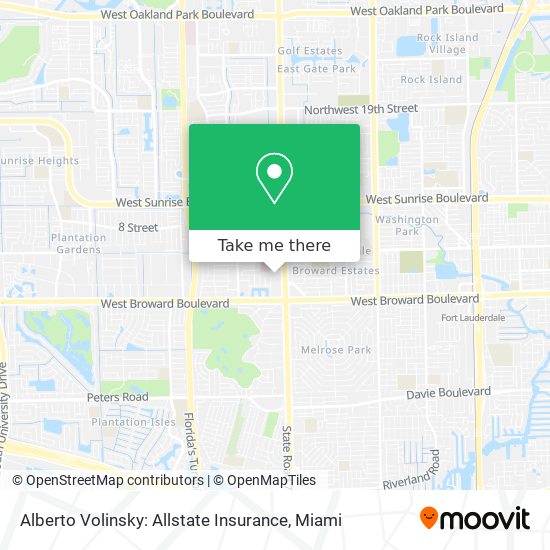 Mapa de Alberto Volinsky: Allstate Insurance
