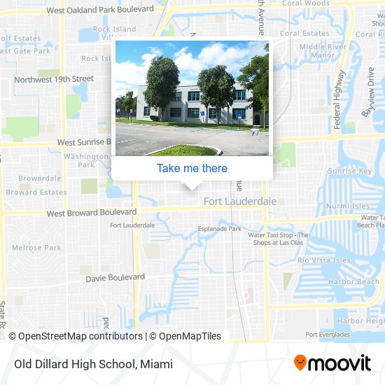 Old Dillard High School map