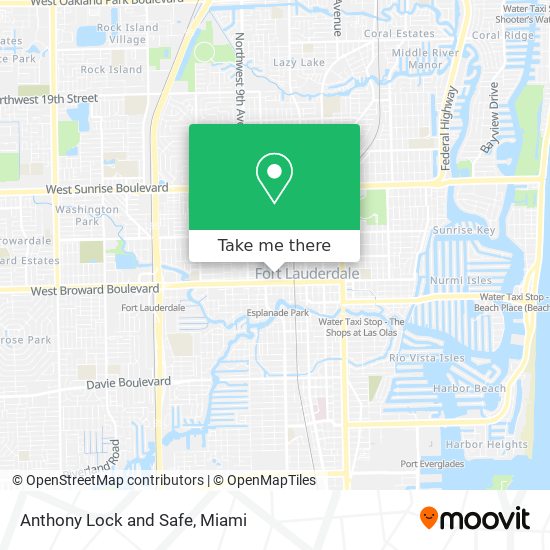 Anthony Lock and Safe map