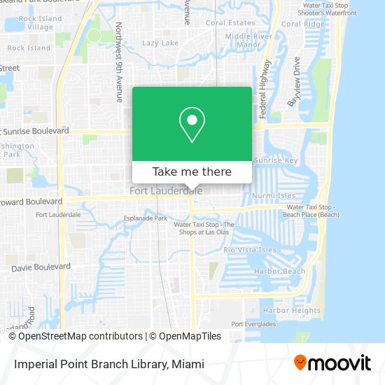 Imperial Point Branch Library map