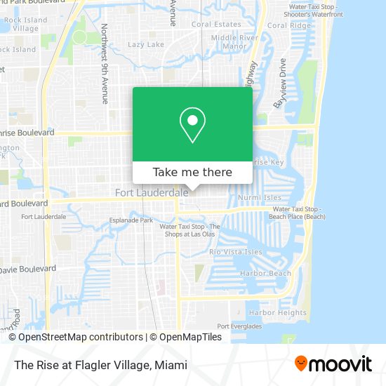 Mapa de The Rise at Flagler Village