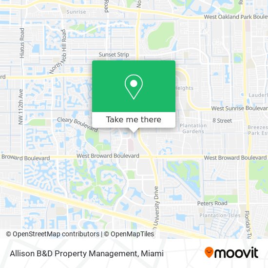 Allison B&D Property Management map