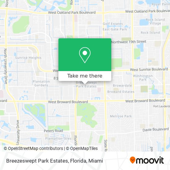 Mapa de Breezeswept Park Estates, Florida