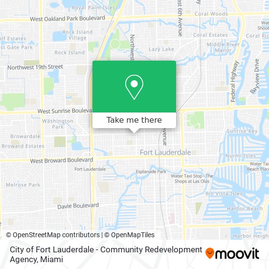 City of Fort Lauderdale - Community Redevelopment Agency map