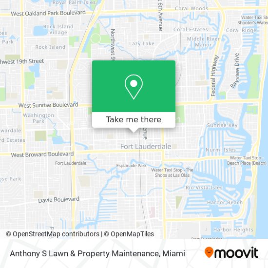 Anthony S Lawn & Property Maintenance map