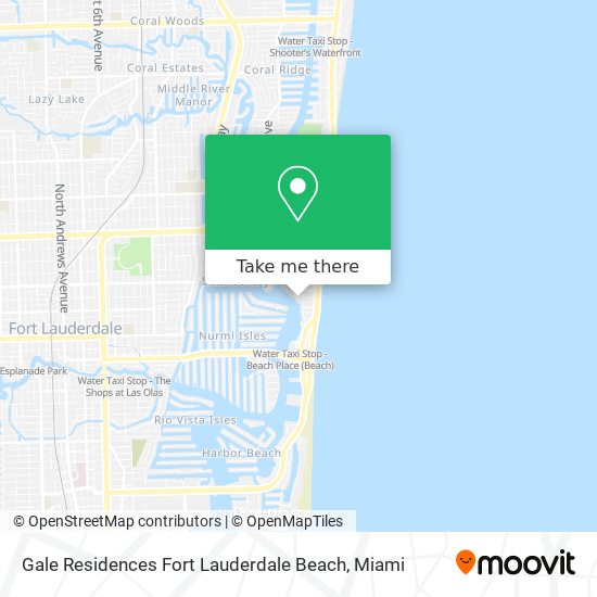 Gale Residences Fort Lauderdale Beach map