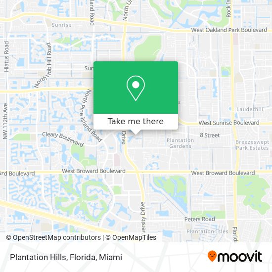 Mapa de Plantation Hills, Florida