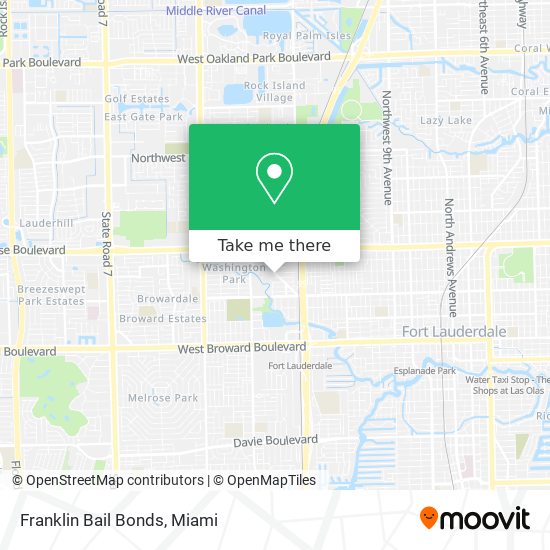 Franklin Bail Bonds map