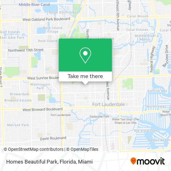 Mapa de Homes Beautiful Park, Florida