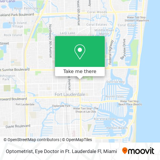 Optometrist, Eye Doctor in Ft. Lauderdale Fl map
