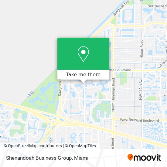 Shenandoah Business Group map