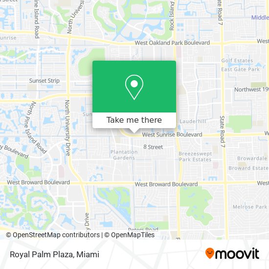 Royal Palm Plaza map