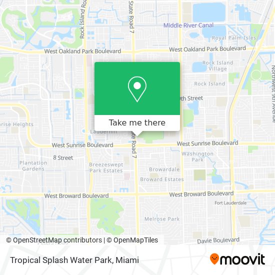 Tropical Splash Water Park map