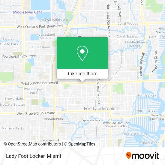 Lady Foot Locker map