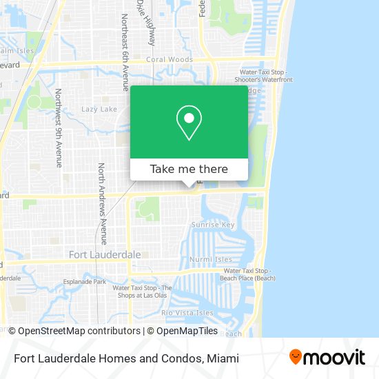 Mapa de Fort Lauderdale Homes and Condos