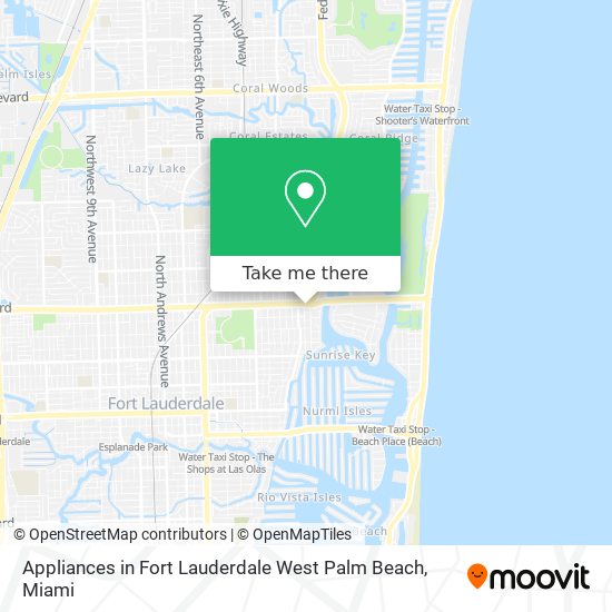 Mapa de Appliances in Fort Lauderdale West Palm Beach