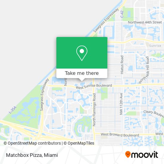 Matchbox Pizza map